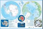 Arktyka. Antarktyka i Arktyka: fizyczna. Mapa ścienna 1:9 600 000/1:8 400 000