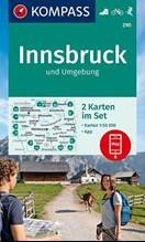 Innsbruck und Umgebung nr 290. Komplet 2 map turystycznych 1:50 000