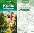 Polskie Parki Narodowe mapa dla dzieci plus kolorowanka 1:1 000 000