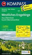 Westliches Erzgebirge nr 806. Laminowana mapa turystyczna 1:50 000