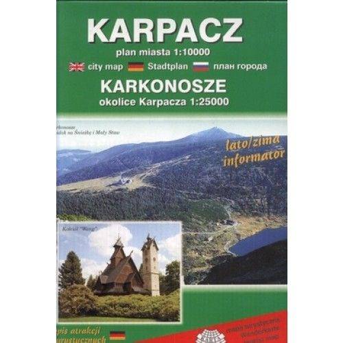 Karpacz Plan Miasta 110 000 Mapy I Atlasy Plany Miast Europa Polska Księgarnia Podróżnika 3150