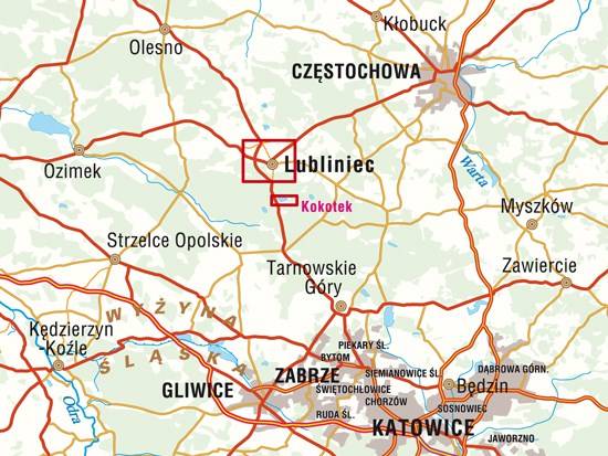 mapa miasta lubliniec Lubliniec. Plan miasta 1:10 000 | Mapy i Atlasy  Plany miast 