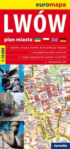 Lwów Plan Miasta 110 000 Mapy I Atlasy Plany Miast Europa Ukraina Księgarnia Podróżnika 8233