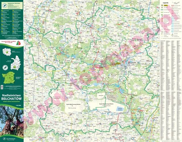 Nadlesnictwo Belchatow Mapa Turystyczna 1 65 000 Mapy I Atlasy Turystyczne Europa Polska Ksiegarnia Podroznika