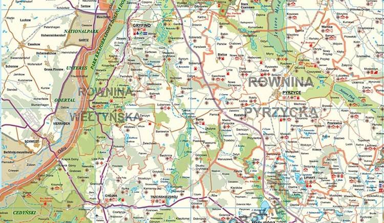 pomorze mapa samochodowa Pomorze Zachodnie. Mapa samochodowa 1:285 000 | Mapy i Atlasy 