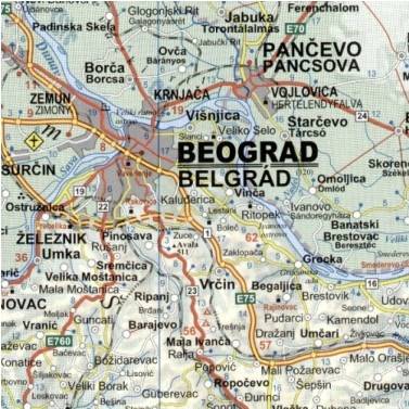 mapa samochodowa serbii Serbia i Czarnogóra. Mapa samochodowa 1:500 000 | Mapy i Atlasy 