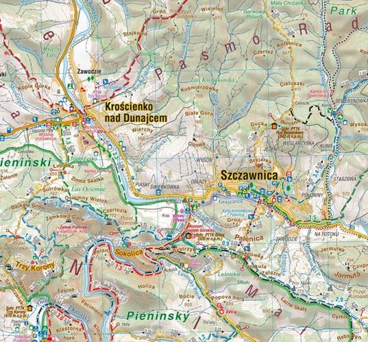 szczawnica mapa polski Szczawnica. Plan miasta, mapa turystyczna 1:12 500 | Mapy i Atlasy 