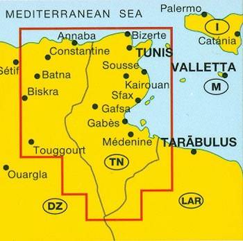 mapa samochodowa tunezji Tunezja. Mapa samochodowa 1:800 000 | Mapy i Atlasy  Samochodowe 