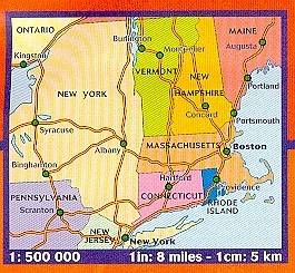 nowa anglia mapa USA   Nowa Anglia, Zatoka Hudson nr 581. Mapa sam. | Mapy i Atlasy 