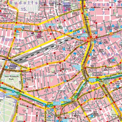 Wiedeń Plan Miasta 125 000 Mapy I Atlasy Plany Miast Europa Austria Księgarnia Podróżnika 0215