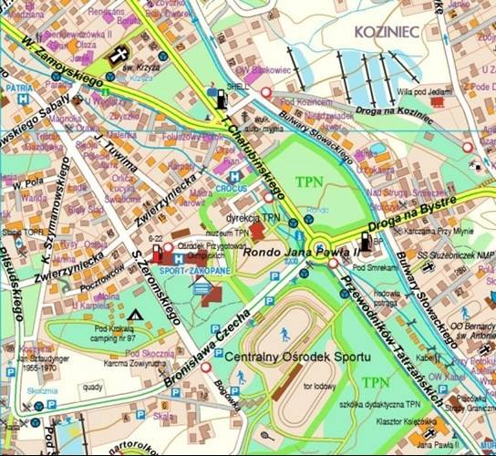 Zakopane Plan Miasta 111 500 Mapy I Atlasy Plany Miast Europa Polska Księgarnia Podróżnika 3173