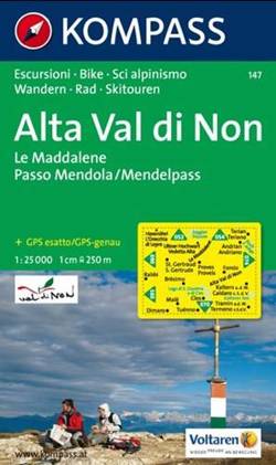 Alta Val di Non nr 147. Mapa turystyczna 1:25 000