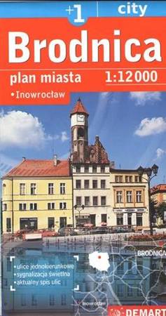 Brodnica plus: Inowrocław. Plan miasta 1:12 000