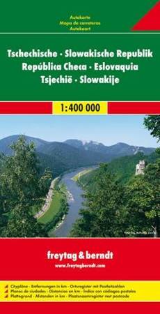 Czechy, Słowacja. Mapa samochodowa 1:400 000