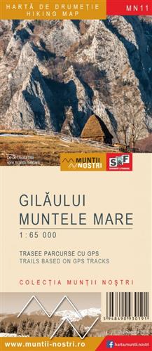 Gilaului, Muntele Mare MN11. Mapa turystyczna 1:65 000