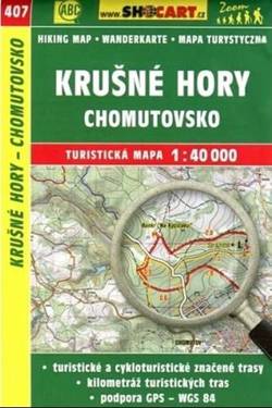 Krusne hory, Chomutovsko, 407. Mapa turystyczna