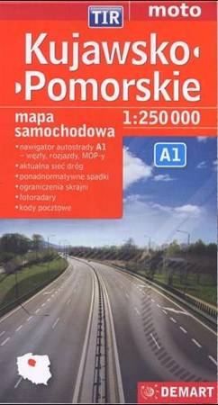 mapa samochodowa europy dla tirów Kujawsko Pomorskie TIR. Mapa samochodowa 1:250 000 | Mapy i Atlasy 