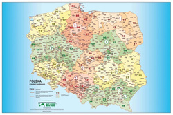 Polska: kodowa. Podkładka na biurko 60 x 40 cm