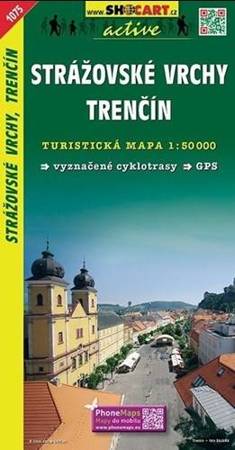 Strażowskie Wierchy, Trencin, 1075. Mapa turystyczna 1:50 000