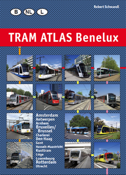 Tram atlas Benelux. Beneluks. Atlas sieci tramwajo