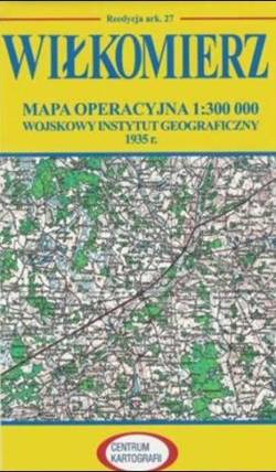 Wiłkomierz. Reprint mapy operacyjnej 1935r. 1:300 